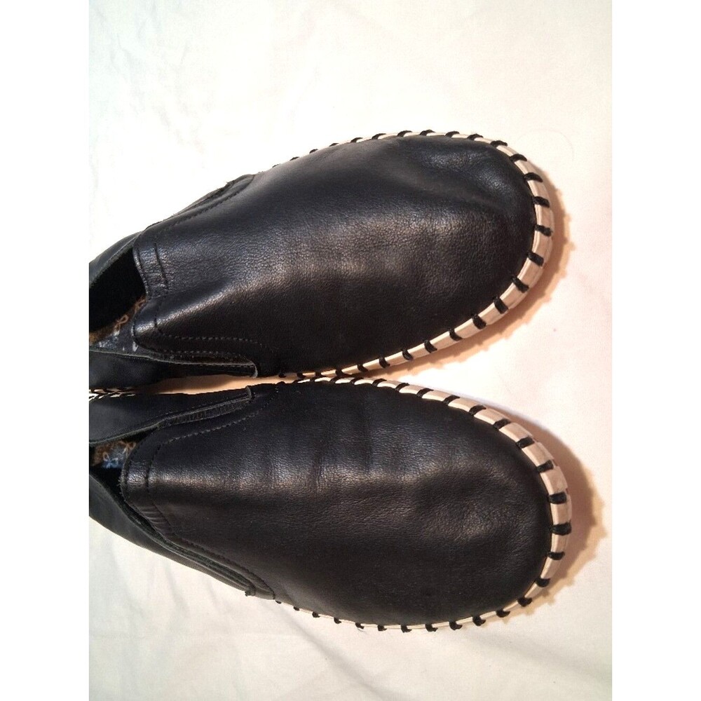 Skechers Genuine Leather Slip-On Flats Whipstitch Detail Espadrille Style 8.5 - Picture 7 of 10